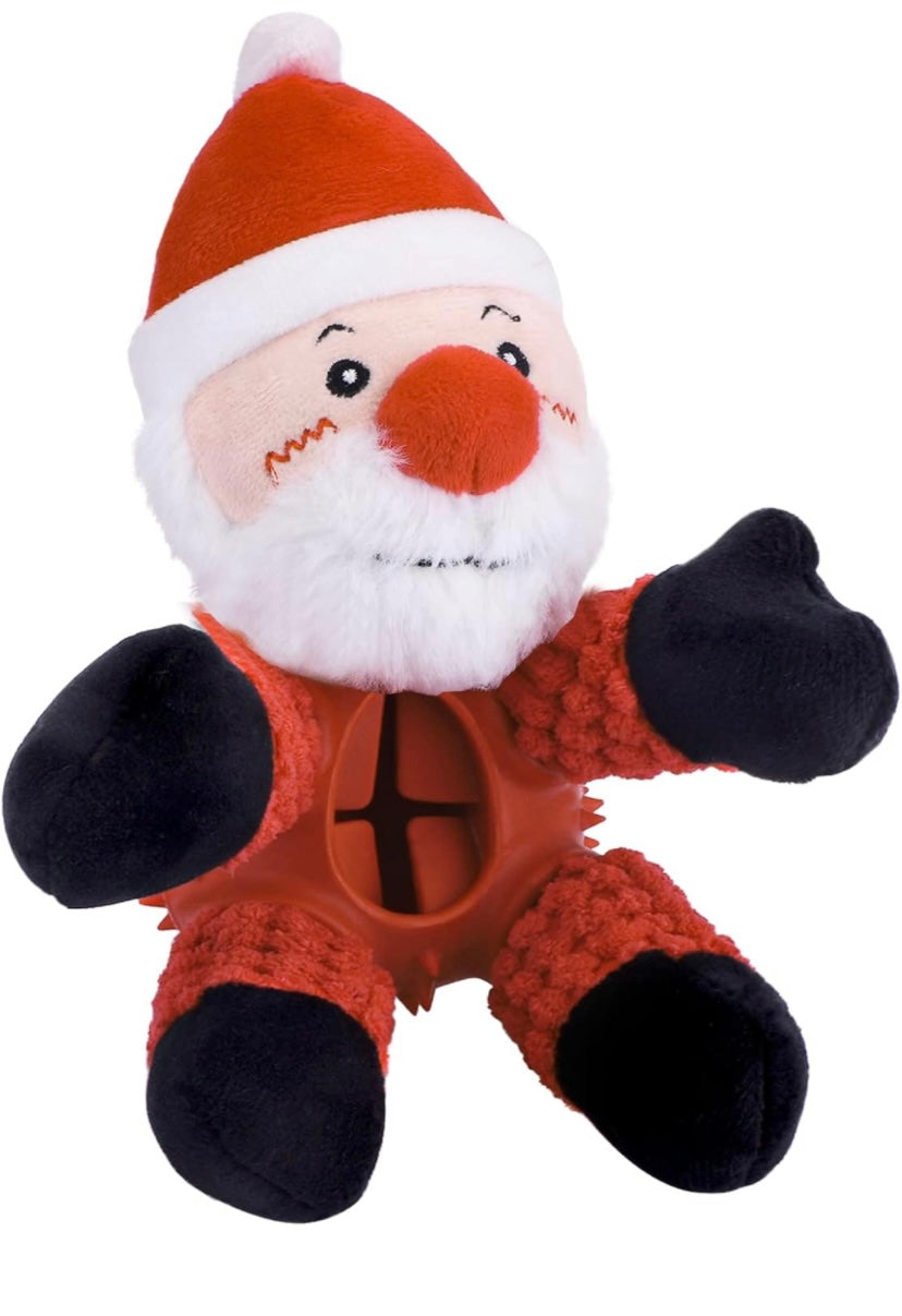 Xmas dog toy Santa Claus reindeer