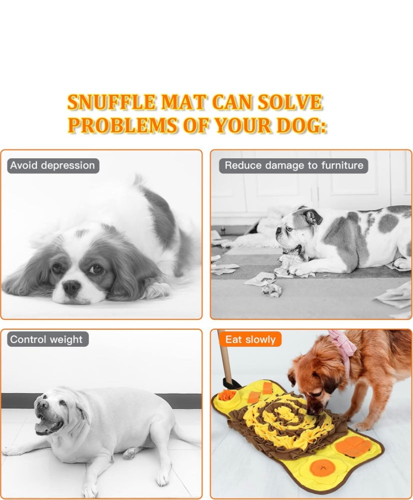 Snuffle mat dog enrichment