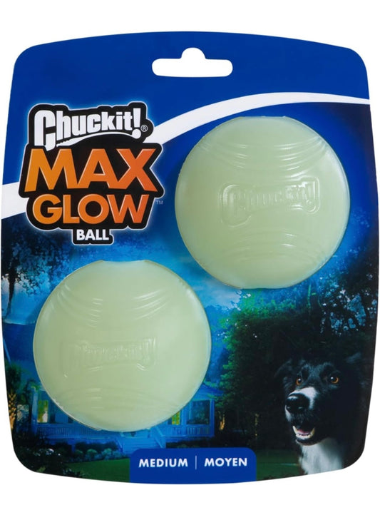 Glow dog ball glow in the dark fetch toy