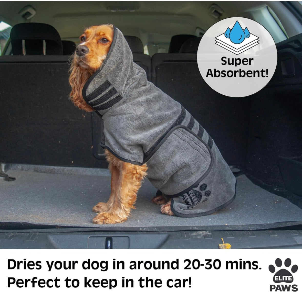 Dog Luxury Microfiber Drying Robe/Coat