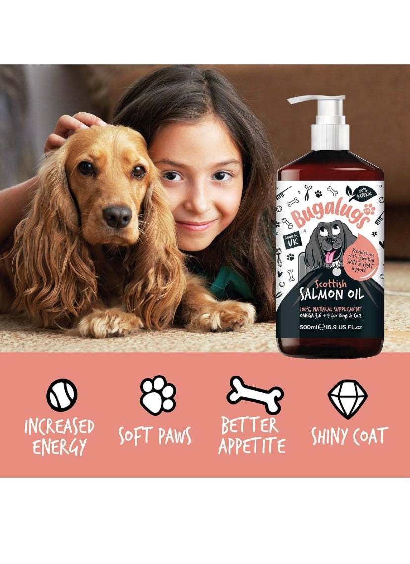 Scottish Salmon Oil For Dogs & Cats,