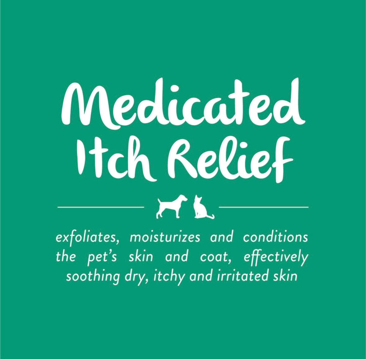Medicated Itch Relief Cat & Dog Shampoo for Itchy Skin & Allergies