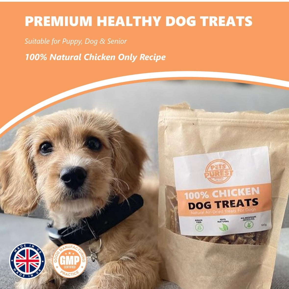 Pets Purest Natural Dog Treats - 100% Pure