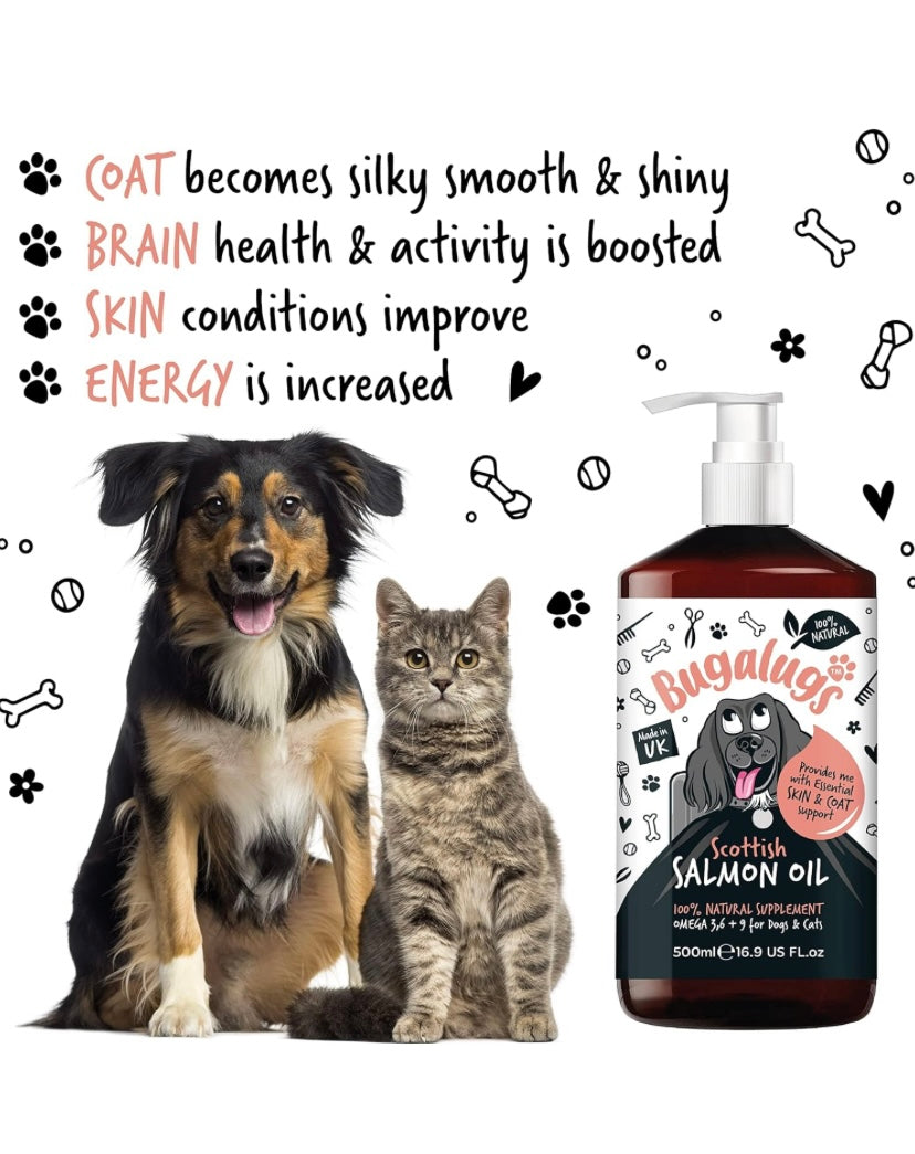 Scottish Salmon Oil For Dogs & Cats,