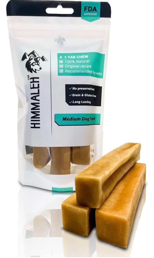 Himmaleh Yak Chews for Dogs - Yak chews for dogs Medium (pack of 3)
