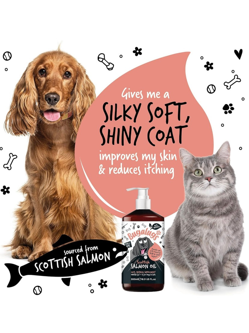 Scottish Salmon Oil For Dogs & Cats,