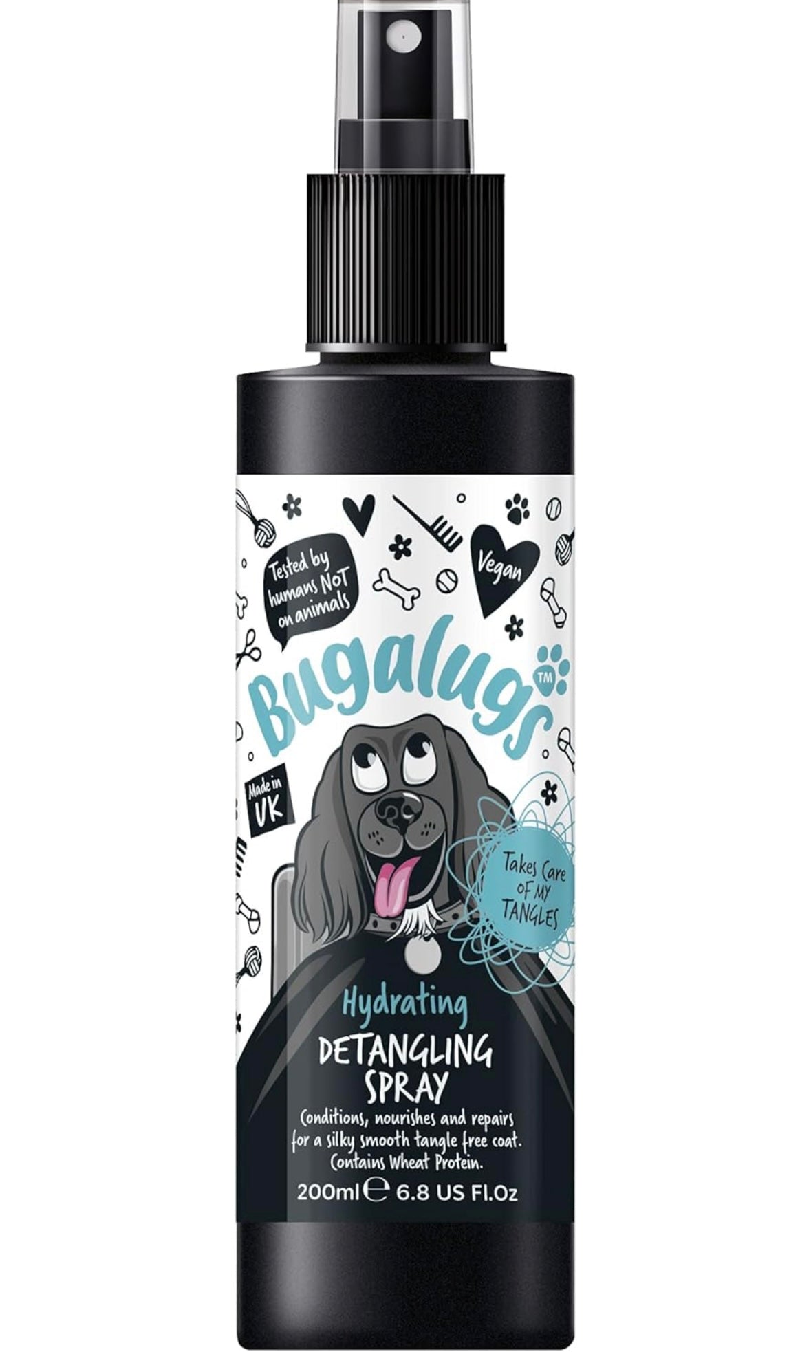 Dog detangler spray conditioner