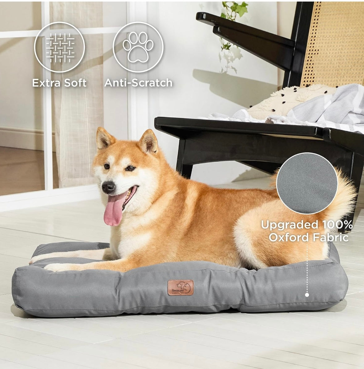 Waterproof Dog Bed Large - Washable Dog Bed Mattress with Oxford Fabric