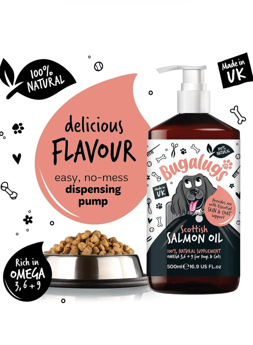 Scottish Salmon Oil For Dogs & Cats,