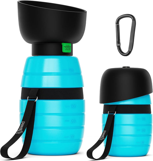 Pecute Dog Water Bottle 500ml, Portable Puppy Drinking Bottles Leak Proof