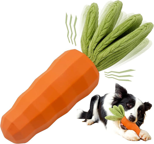 Carrot squeaky toy