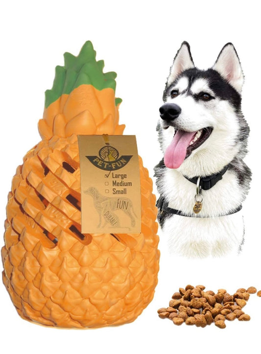 Pineapple treat dispenser for dogs