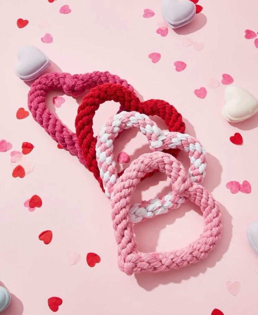 Heart Rope dog toy