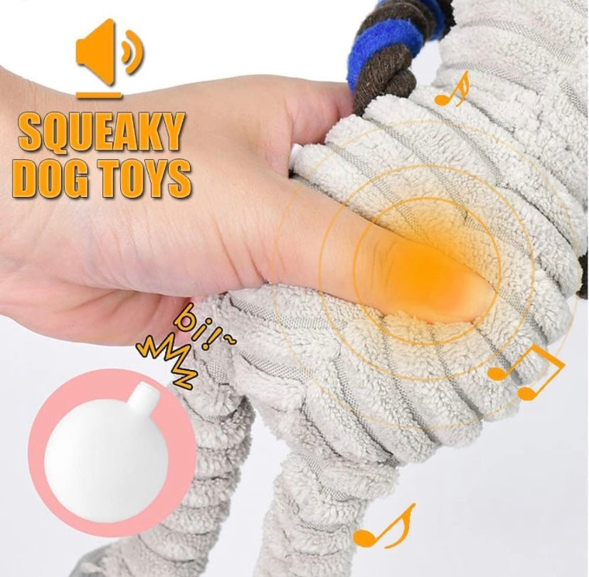 Squeaky Dog Toy Elephant Plush