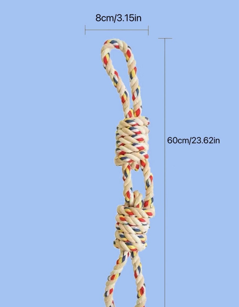 Dog rope tug toy
