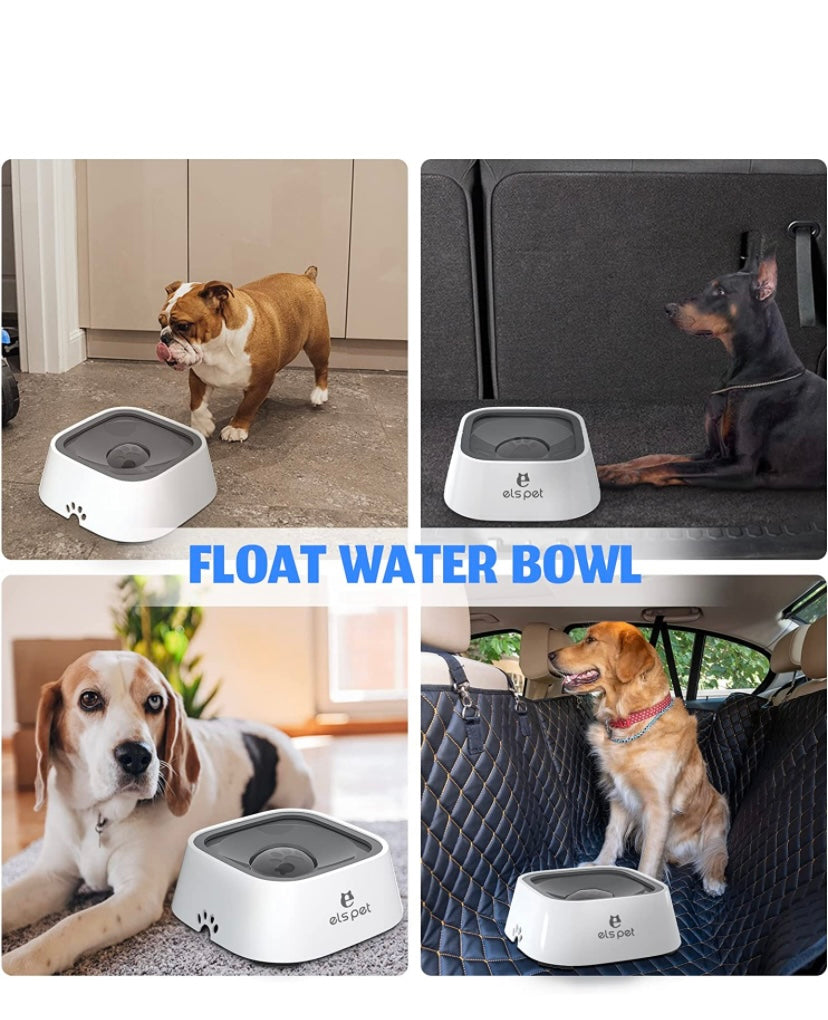 No spill dog water bowl
