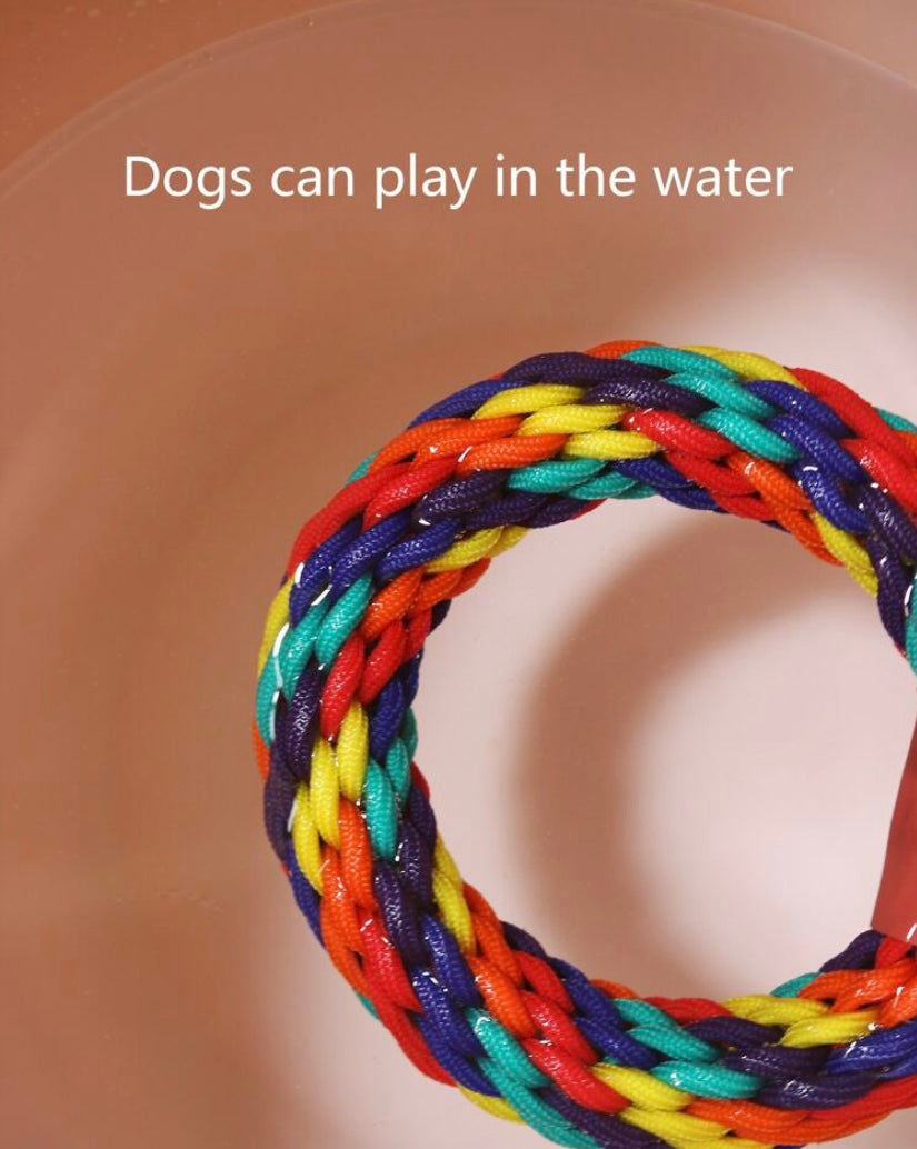 Dog rope toy rope ring