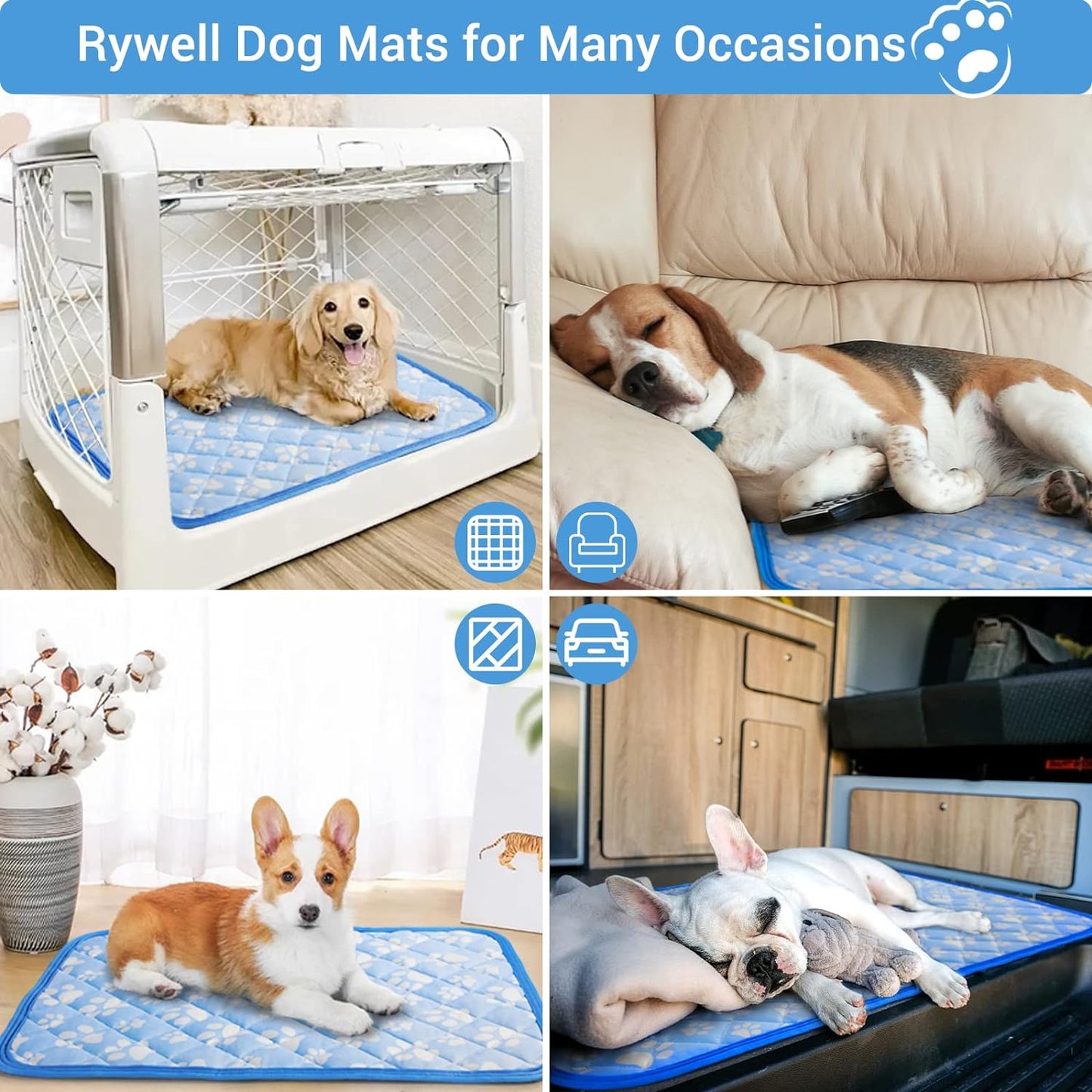 Chill Cooling Mat Pad for Dog Large 70x90CM