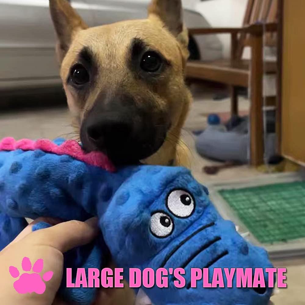 Crocodile Plush soft Dog Toys for Large Dogs, Squeaky Dog Toy