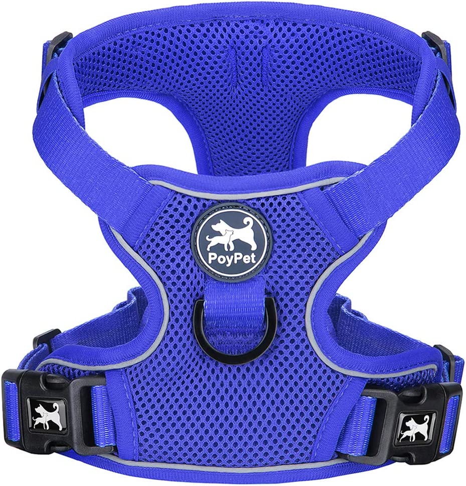 Reflective padded dog harness