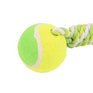 Dog ball rope toy