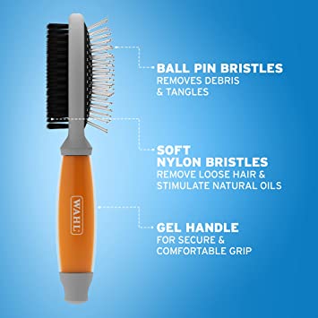 Pet Brush for Dogs and Cats, 2 in 1 Brush