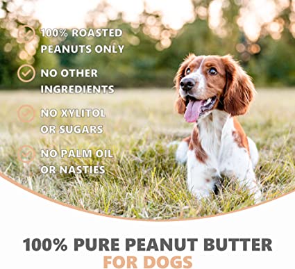 Dog Peanut Butter - 100% Pure Nut Natural Peanut Butter
