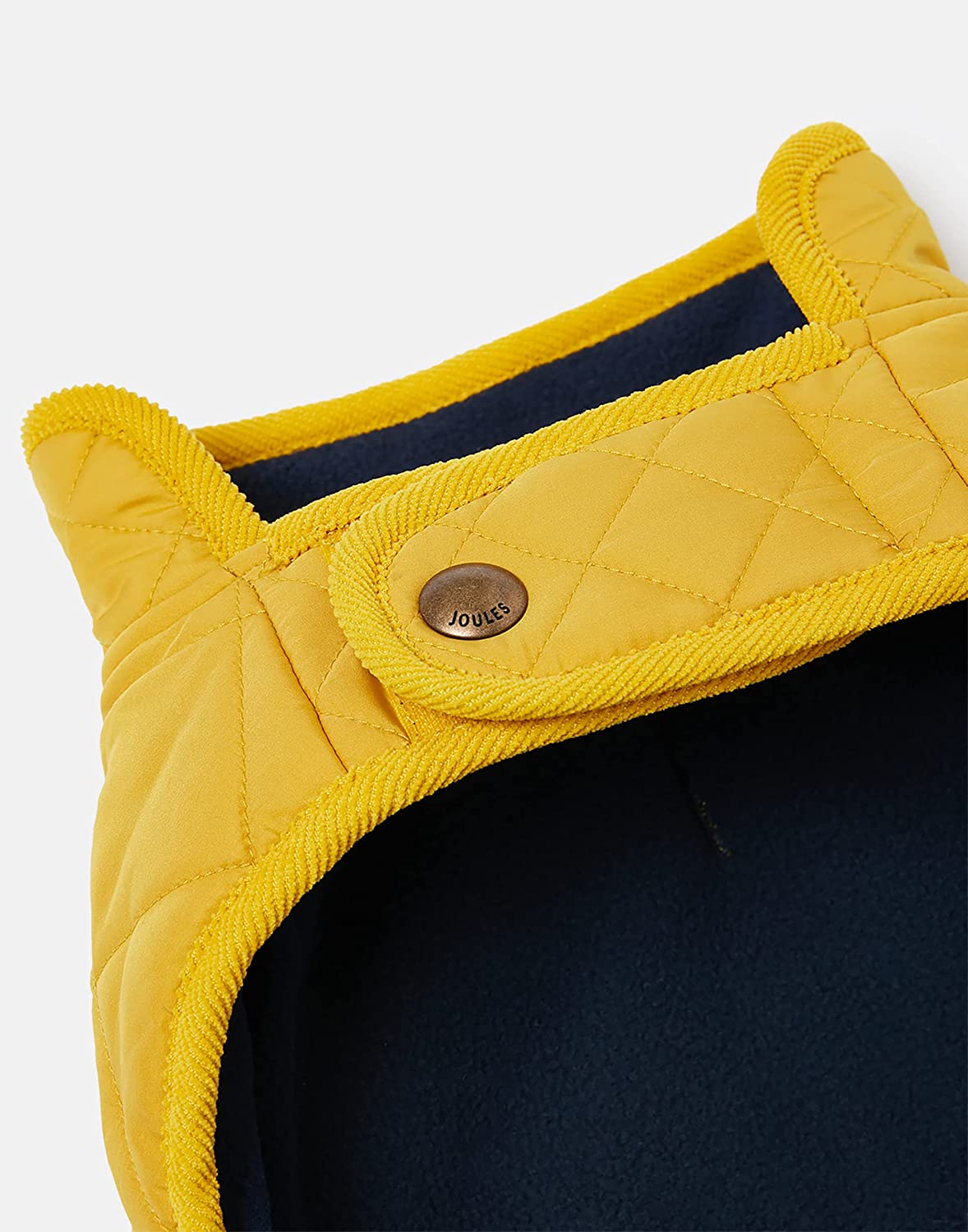 Quilted Dog Coat in antique gold