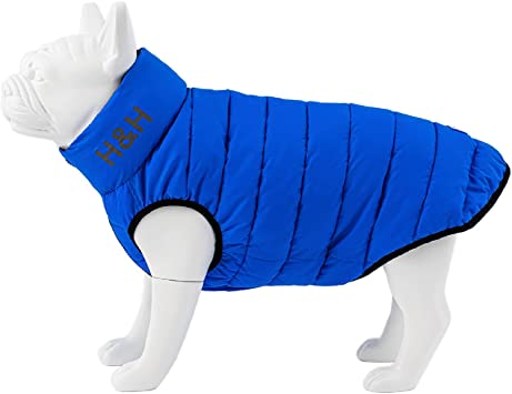 Hugo and Hudson Dog Puffer Jacket - Reversible