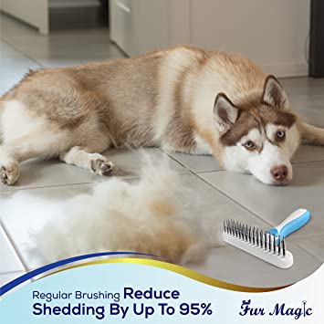 Dematting dog comb - undercoat brush